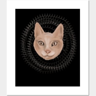 Hypnotic Cat Posters and Art